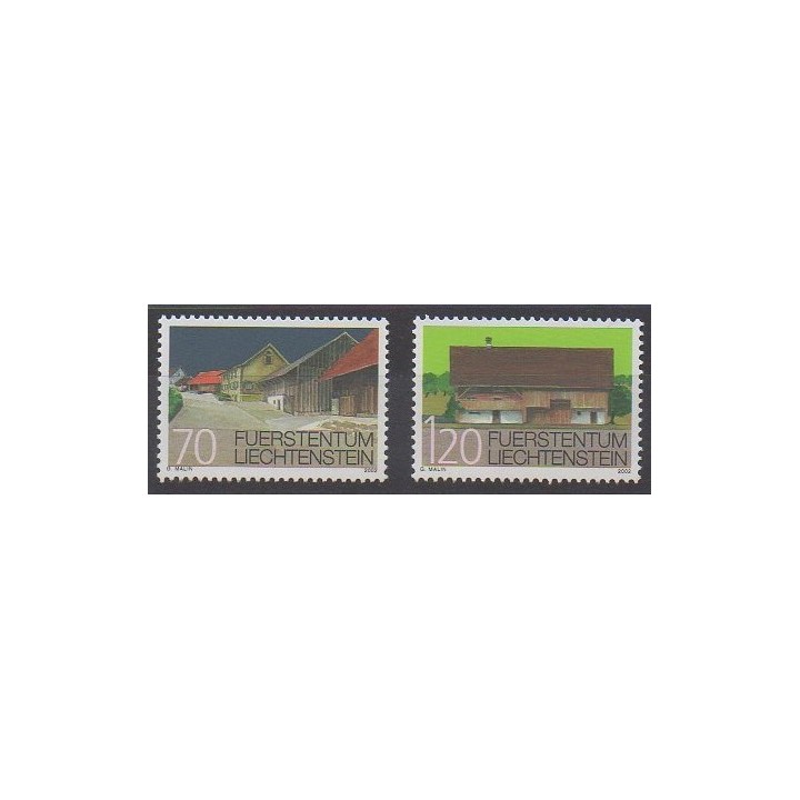 Lienchtentein - 2002 - Nb 1234/1235 - Architecture