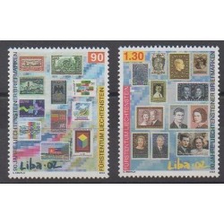 Lienchtentein - 2002 - Nb 1240/1241 - Stamps on stamps