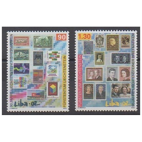 Lienchtentein - 2002 - Nb 1240/1241 - Stamps on stamps