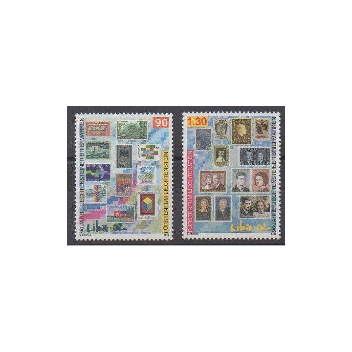 Lienchtentein - 2002 - Nb 1240/1241 - Stamps on stamps