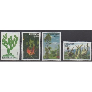 Rwanda - 1997 - Nb 1328/1331 - Trees