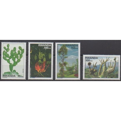 Rwanda - 1997 - Nb 1328/1331 - Trees