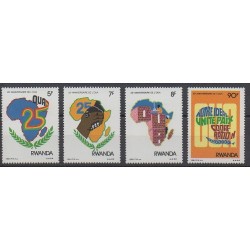 Rwanda - 1988 - Nb 1268/1271 - Various Historics Themes
