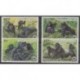 Rwanda - 1985 - Nb 1173/1176 - Mamals - Endangered species - WWF