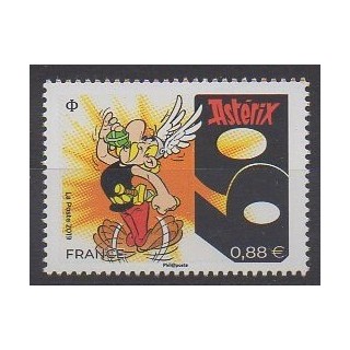 France - Poste - 2019 - Nb Timbre "Astérix a 60 ans" - Cartoons - Comics