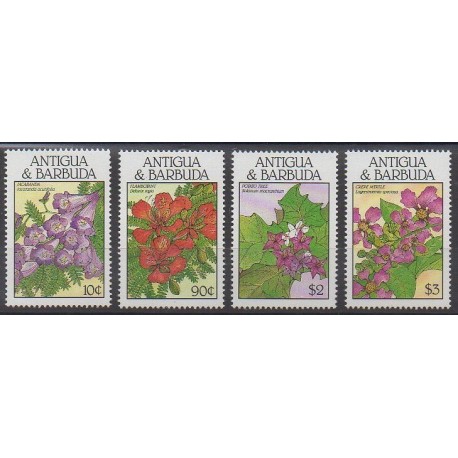 Antigua and Barbuda - 1988 - Nb 1084/1087 - Flowers