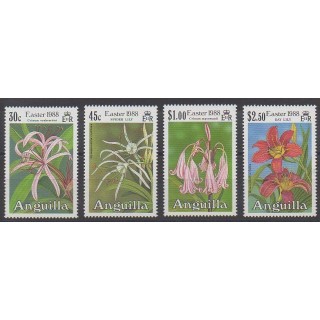 Anguilla - 1988 - Nb 710/713 - Flowers