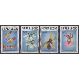 Sierra Leone - 1989 - No 1004/1007 - Orchidées
