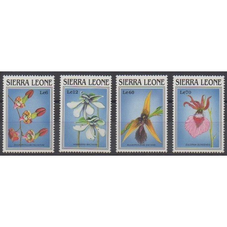 Sierra Leone - 1989 - Nb 1004/1007 - Orchids