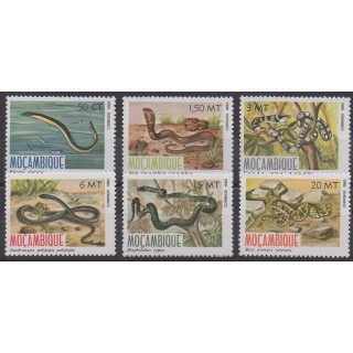 Mozambique - 1982 - Nb 862/867 - Reptils