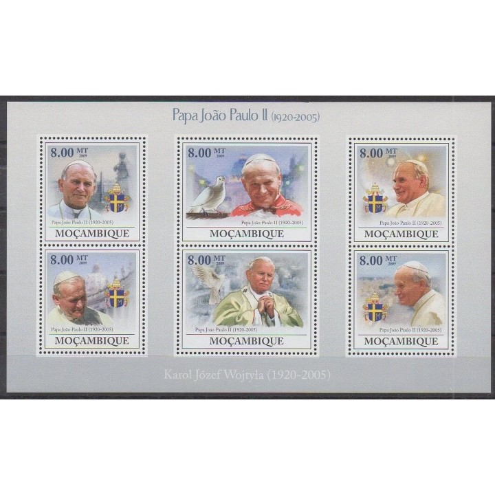 Mozambique - 2009 - Nb 2710/2715 - Pope