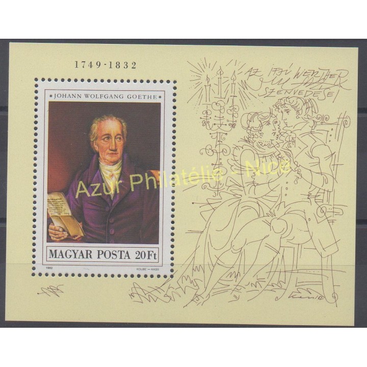 Stamps - Theme paintings - Hungary - 1982 - Nb BF 164