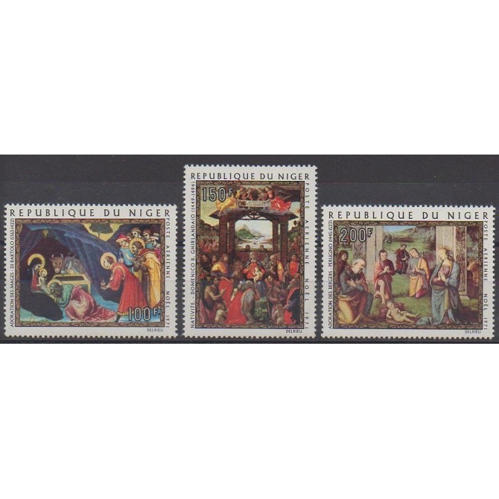 Niger - 1971 - No PA170/PA172 - Peinture - Noël
