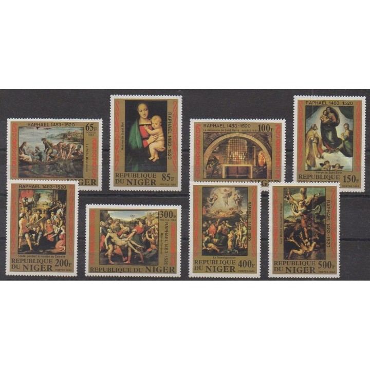 Niger - 1983 - Nb 601/608 - Paintings - Religion