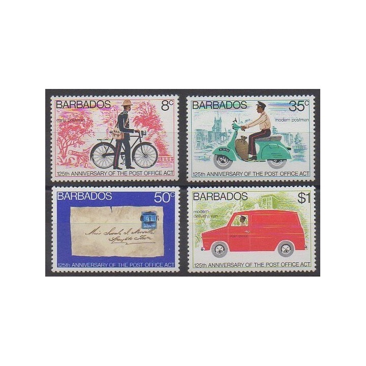 Barbados - 1976 - Nb 417/420 - Postal Service