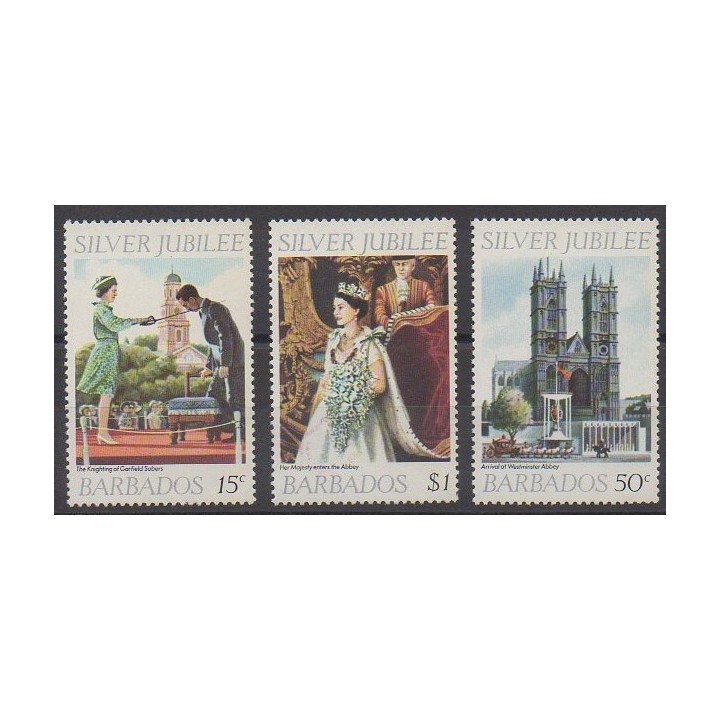 Barbados - 1977 - Nb 425/427 - Royalty