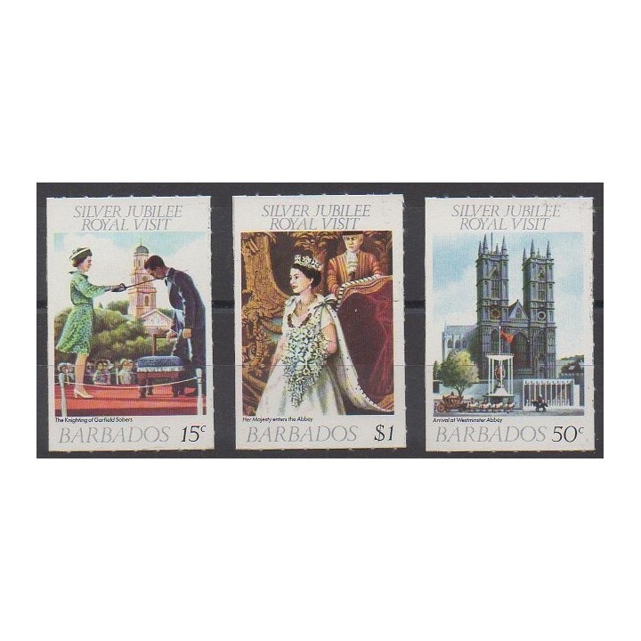 Barbados - 1977 - Nb 442/444 - Royalty