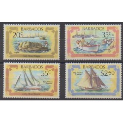 Barbados - 1982 - Nb 552/555 - Boats
