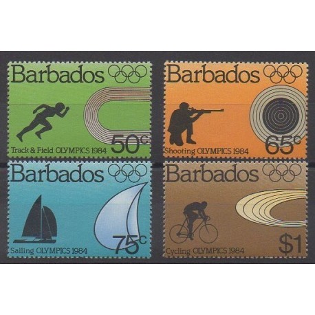 Barbados - 1984 - Nb 592/595 - Summer Olympics