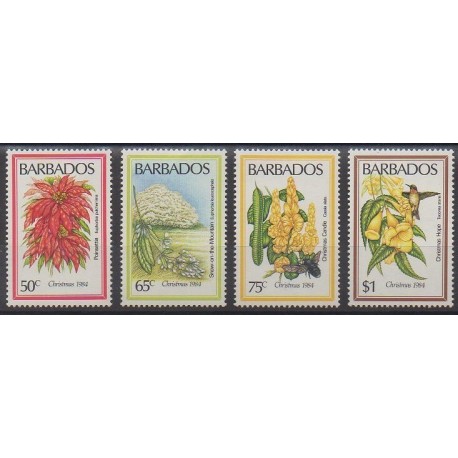 Barbade - 1984 - No 604/607 - Fleurs