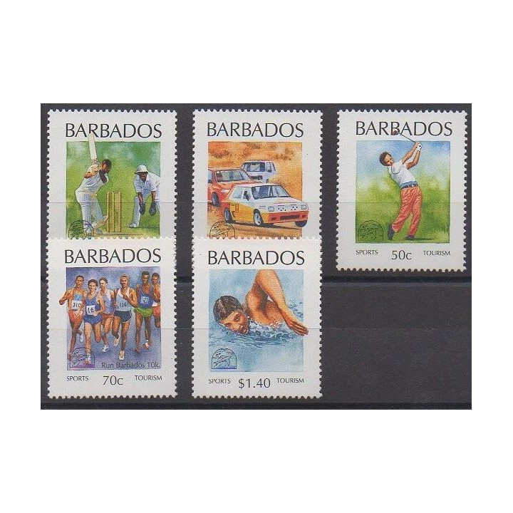 Barbade - 1994 - No 873/877 - Tourisme