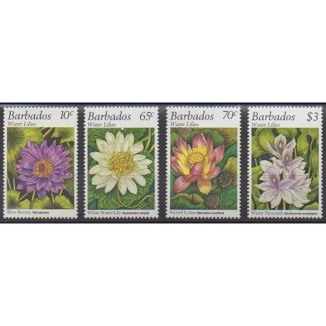 Barbade - 1995 - No 920/923 - Fleurs