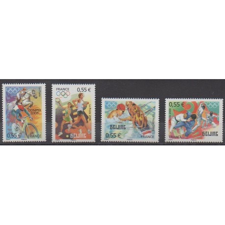 France - Poste - 2008 - No 4222/4225 - Jeux Olympiques d'été