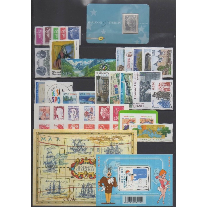 France - 2008 - Nb 4127/4323 - BF115/BF121