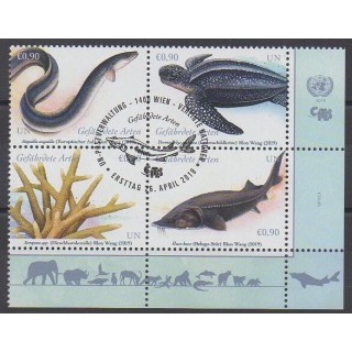 Nations Unies (ONU - Vienne) - 2019 - 1027/1030 - Espèces menacées - WWF - Oblitérés - Oblitéré