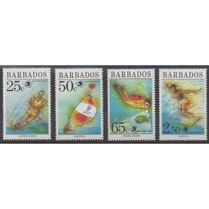 Barbade - 1989 - No 768/771 - Sports divers - Philatélie