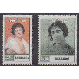 Barbade - 1990 - No 780/781 - Royauté - Principauté