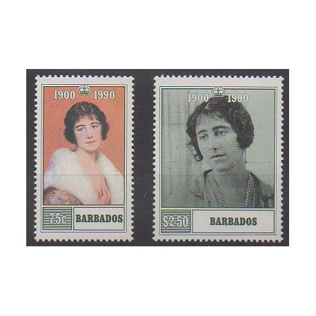 Barbade - 1990 - No 780/781 - Royauté - Principauté