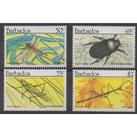 Barbade - 1990 - No 793/796 - Insectes