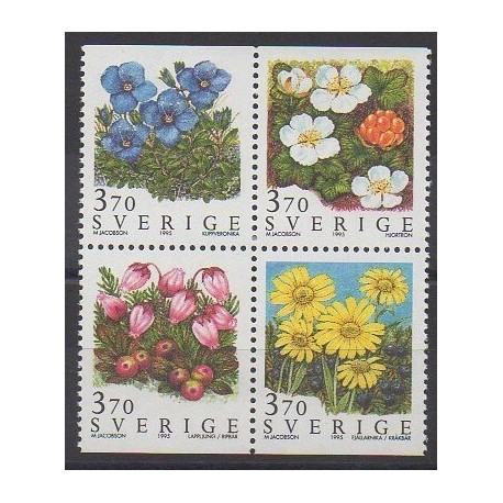 Suède - 1995 - No 1867/1870 - Fleurs