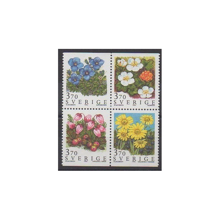 Suède - 1995 - No 1867/1870 - Fleurs