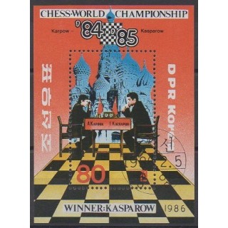 Corée du Nord - 1986 - BI212 - Échecs - Oblitéré - Oblitéré
