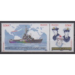France - Poste - 2009 - Nb 4423/4424 - Boats - Military history