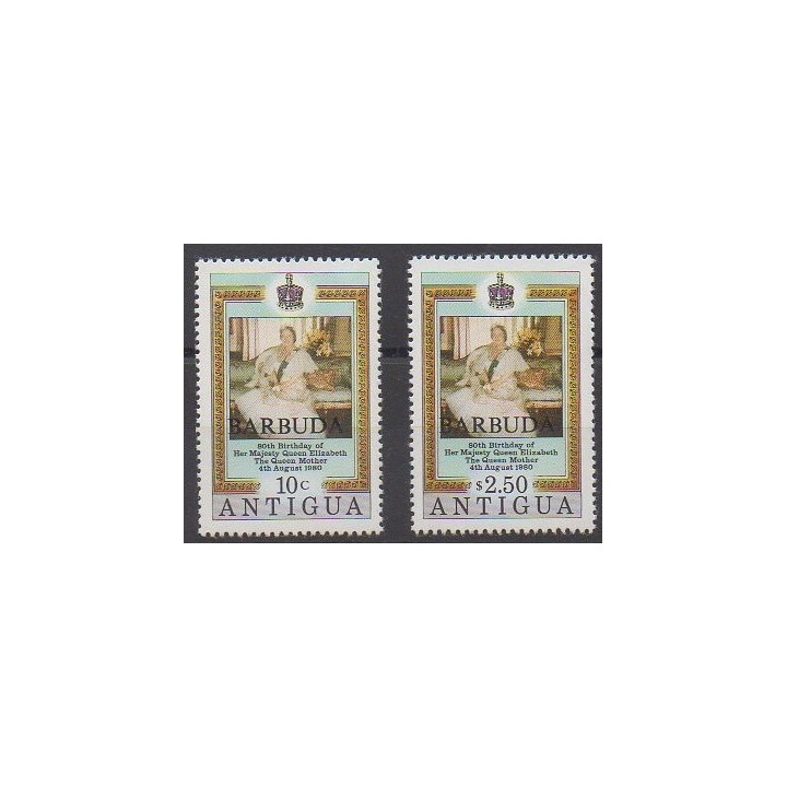Barbuda - 1980 - No 497/498 - Royauté - Principauté
