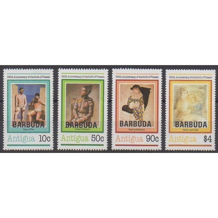 Barbuda - 1981 - Nb 520/523 - Paintings
