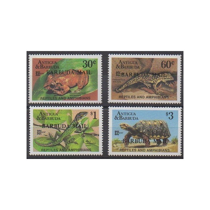 Barbuda - 1987 - Nb 936/939 - Reptils - Philately