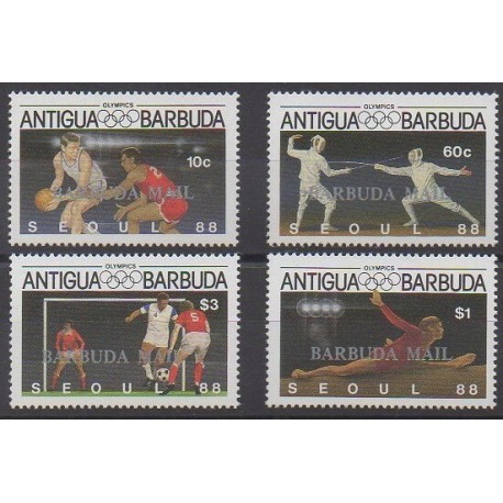 Barbuda - 1987 - Nb 906/909 - Summer Olympics