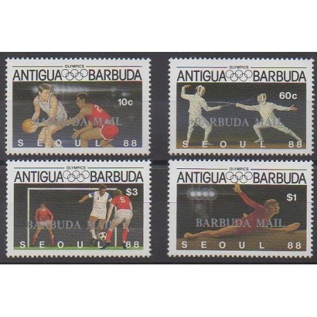Barbuda - 1987 - No 906/909 - Jeux Olympiques d'été