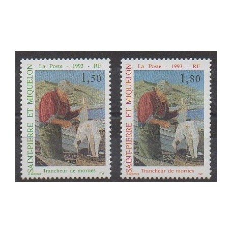 Saint-Pierre et Miquelon - 1993 - No 576/577 - Artisanat ou métiers