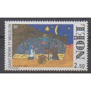 Saint-Pierre and Miquelon - 1992 - Nb 571 - Christmas