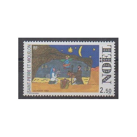 Saint-Pierre et Miquelon - 1992 - No 571 - Noël