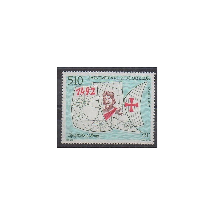 Saint-Pierre et Miquelon - 1992 - No 569 - Christophe Colomb