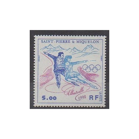 Saint-Pierre et Miquelon - 1992 - No 559 - Jeux olympiques d'hiver