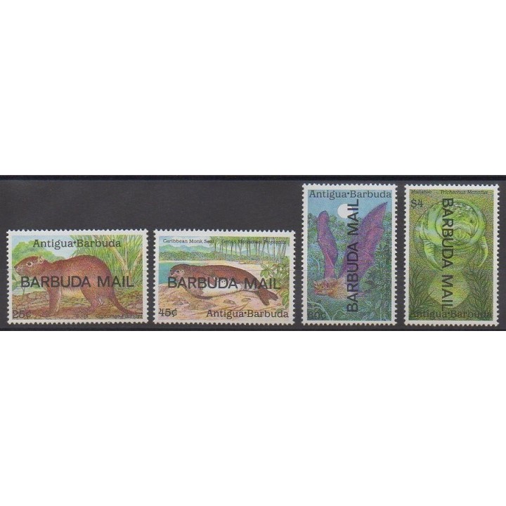 Barbuda - 1989 - Nb 1078/1081 - Animals