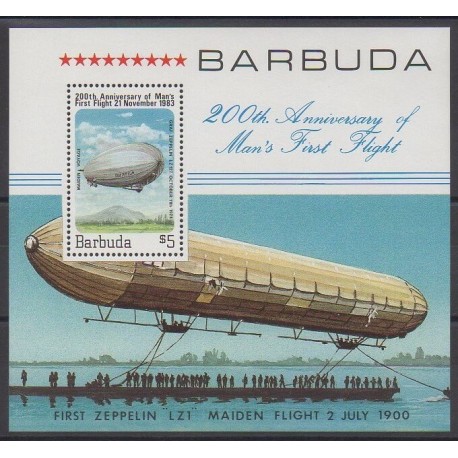 Barbuda - 1983 - Nb BF71 - Hot-air balloons - Airships