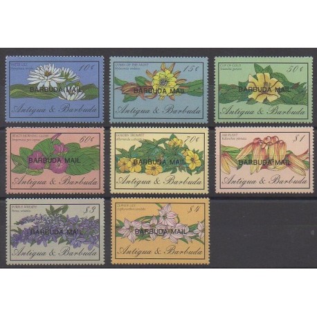 Barbuda - 1986 - Nb 836/843 - Flowers